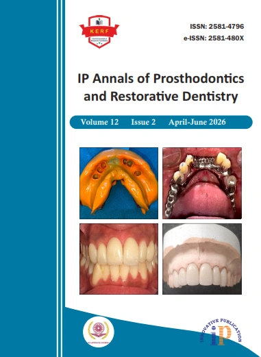 IP Annals of Prosthodontics and Restorative Dentistry